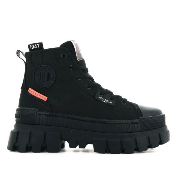 Chaussures Plateforme Palladium Revolt Hi TX Femme Noir | FR LEV629N